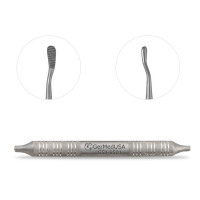 Miller Colburn Bone File 7" Double Ended #1 - 5mm/7mm Straight Downcutting Oval Serrated