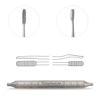 Miller Colburn Bone File 7 1/2" Double Ended #4 - 4mm/5mm Straight Downcutting Oval Serrated