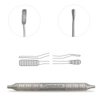 Miller Colburn Bone File 7 1/2" Double Ended #5 - 6mm/5.5mm Straight Downcutting Oval Serrated