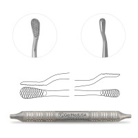 Miller Colburn Bone File 7" Double Ended #1 - 5mm/7mm straight Oval Cross Serrated