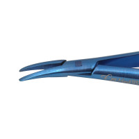 Castroviejo Needle Holder Curved 4 3/4" with Lock Titanium