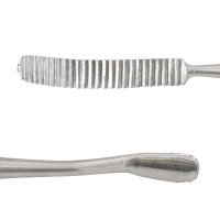 Howard Bone File 7'' Double Ended #12A 3mm wide plain and cross serrations