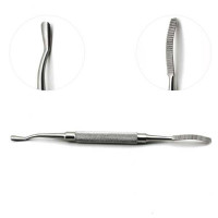 Bone File 7" Double Ended No:10 - 5mm Curved Up/Straight