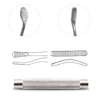 Bone File 7" Double Ended No:10 - 5mm Curved Up/Straight