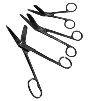 Gun Metal Color Coated Bandage Scissors