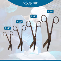Gun Metal Color Coated Bandage Scissors