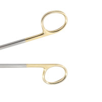 Metzenbaum Scissors  Straight Tungsten Carbide Insert Blades Left Hand