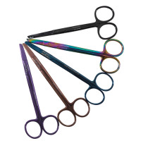 Stitch Suture Removal Scissors 5 1/2" Straight Color Coated