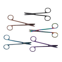 Stitch Suture Removal Scissors 5 1/2" Straight Color Coated