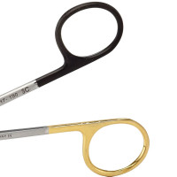 Stevens Tenotomy Scissors Tungsten Carbide Curved Super Sharp Gold Rings and Shanks