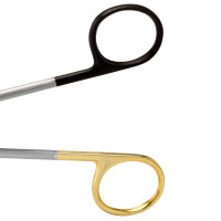 Stevens Tenotomy Scissors Tungsten Carbide Straight Super Sharp Gold Rings and Shanks